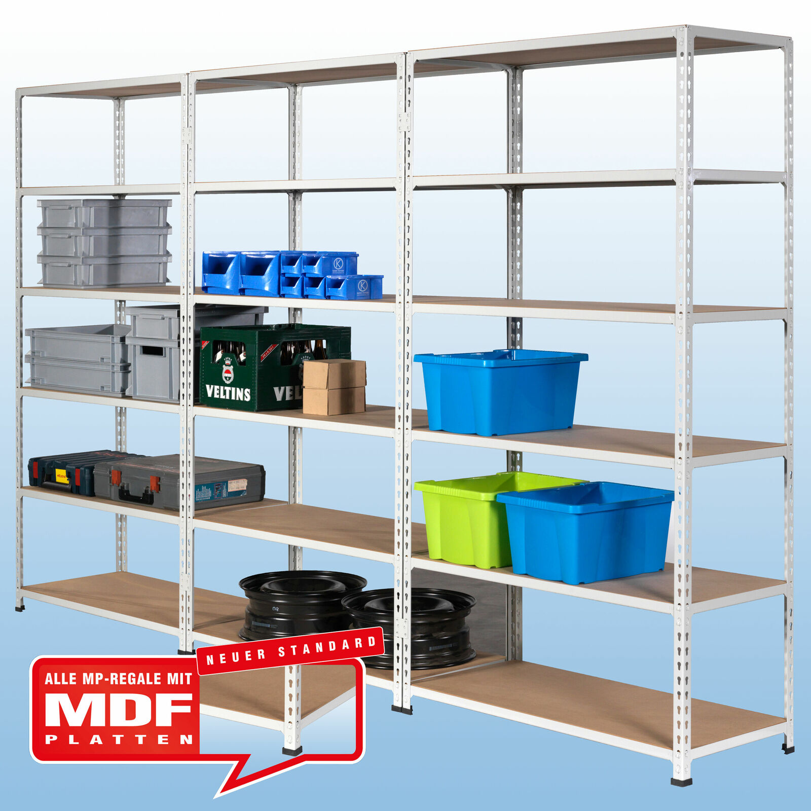 Aktion MP20M Steckregale mit MDF-Platte - Kaiser Systeme