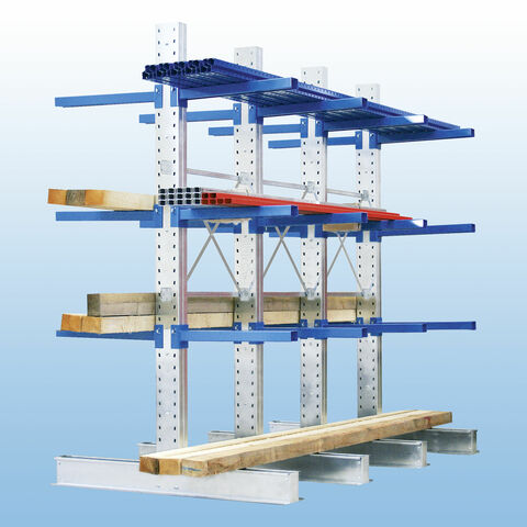Doppelseitiges Kragarmregal Stecksystem