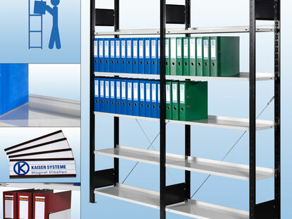 S40 Wand-/Steckregal - Grund- und Anbauregalsystem