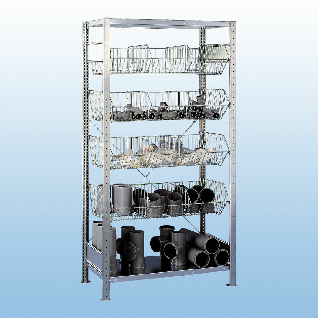 Drahrtgestell Container Rack Drahtgitterregale für loses Lagergut - Kaiser Systeme
