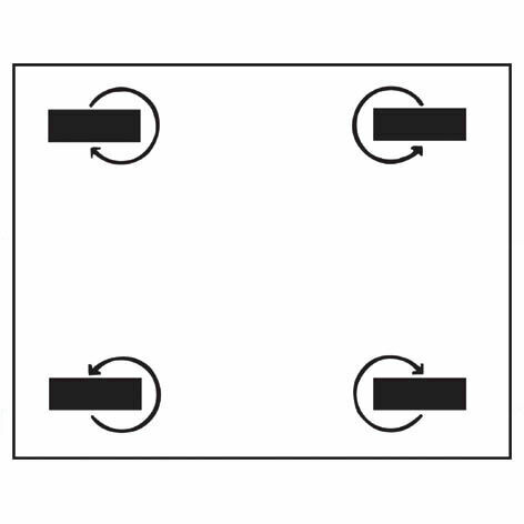 4 Lenkrollen