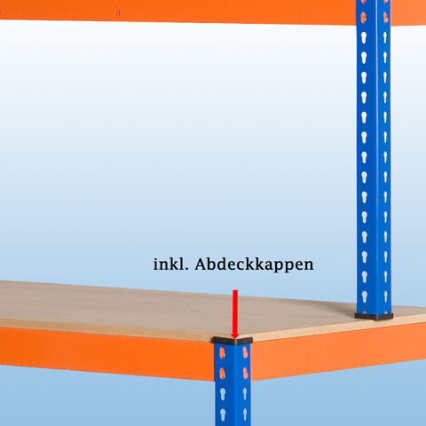 MP10 / MP13 Werkbänke mit Regalaufsatz inkl. MDF-Platten – Abdeckkappe