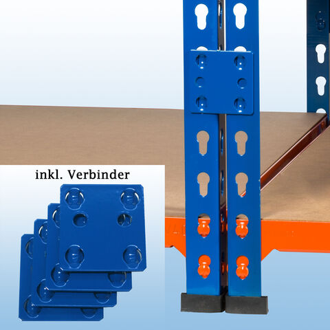 MP Fachbodenregal - inkl. 4 Verbinder
