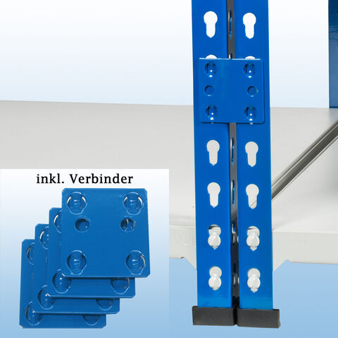 MP Fachbodenregal - inkl. 4 Verbinder