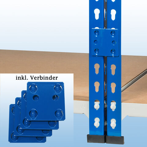MP Fachbodenregal - inkl. 4 Verbinder