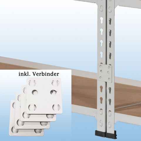 MP20M / MP23M Wandregal - inkl. 4 Verbinder