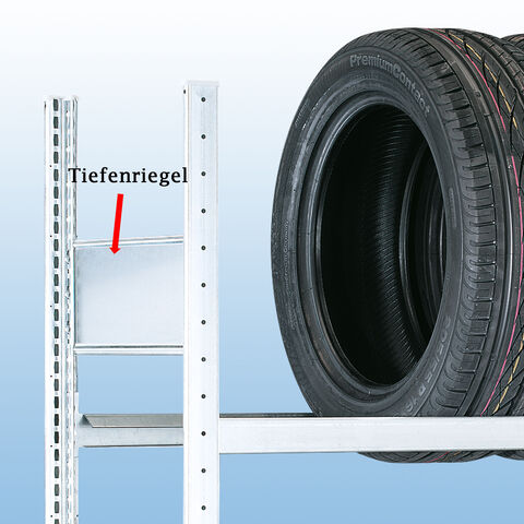 S20 Reifenregale – Tiefenriegel