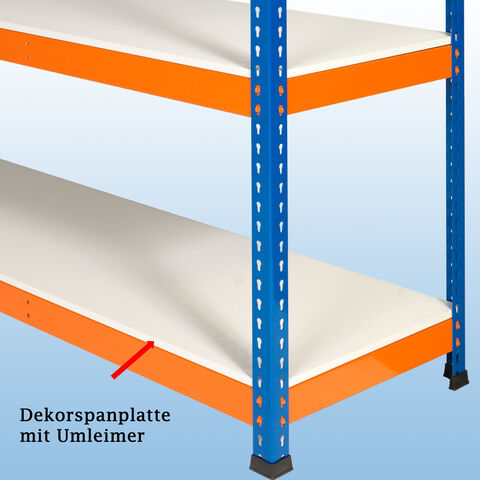 MP 10 Schwerlastregal - inkl. Dekorspannplatte mit Umleimer