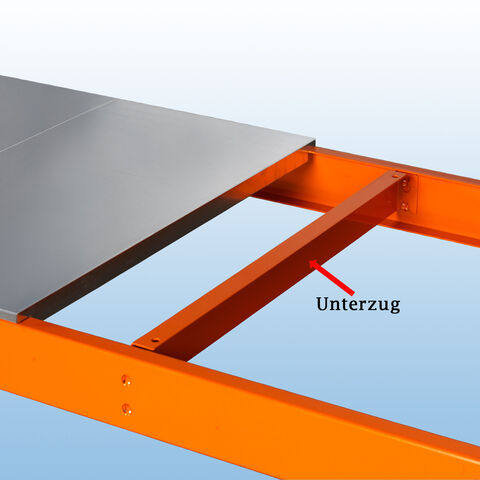 MP 10 Weitspannregal - inkl. Unterzug zur Unterstützung der Stahlpaneele