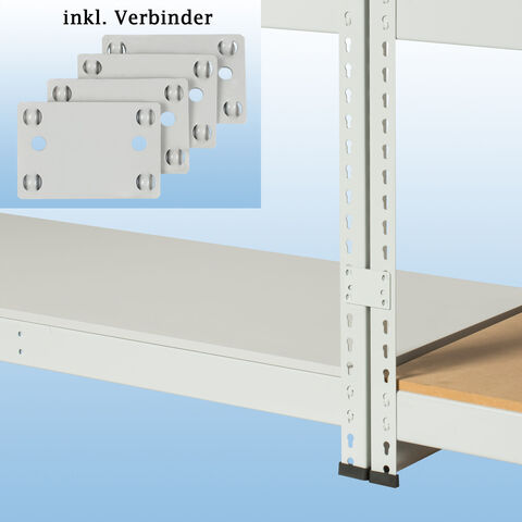 MP 11 Weitspannregale - inkl. 4 Verbinder