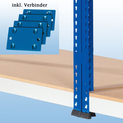 MP 12 Weitspannregal - inkl. 4 Verbinder
