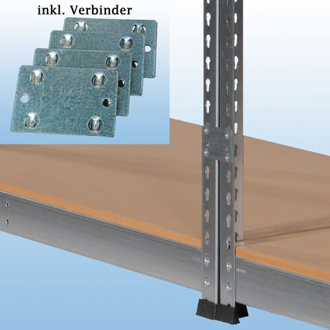 MP 13 Weitspannregal - inkl. 4 Verbinder