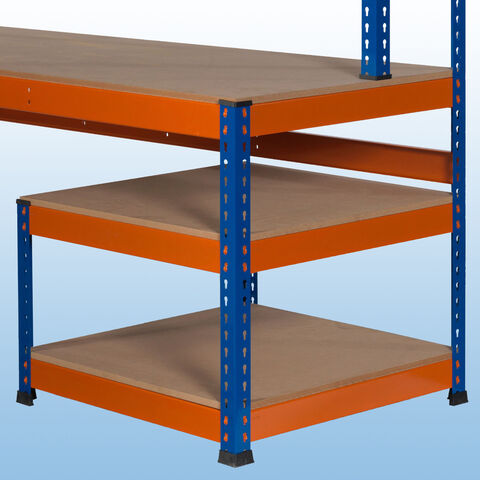 MP10 / MP13 Arbeitstische mit Regalaufsatz inkl. MDF-Platten  – Unterbautisch