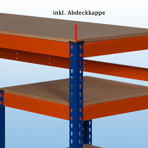 MP10 / MP13 Arbeitstische mit MDF-Platten  – Abdeckkappe