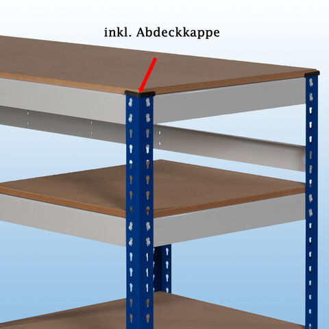 MP11 / MP12 Arbeitstische mit MDF-Platten – Abdeckkappe